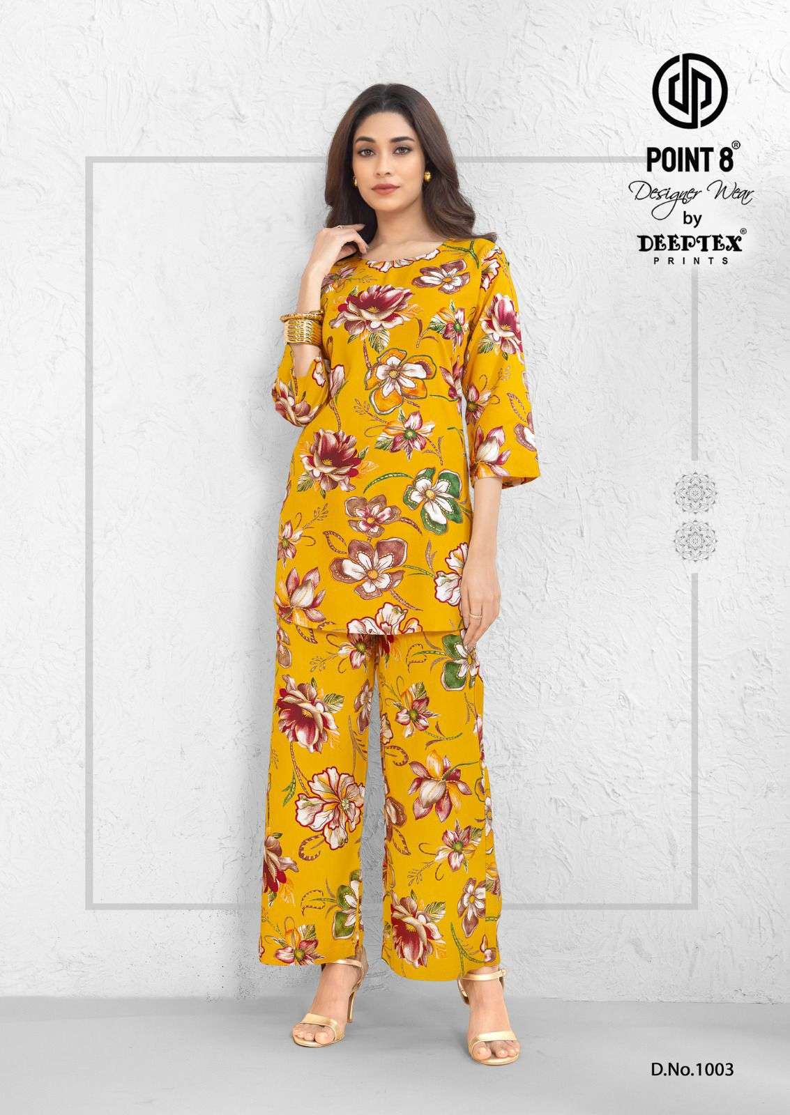 DEEPTEX PRINTS STYLE UP VOL 1 RAYON PRINTED FANCY LADIES CO-ORD SET