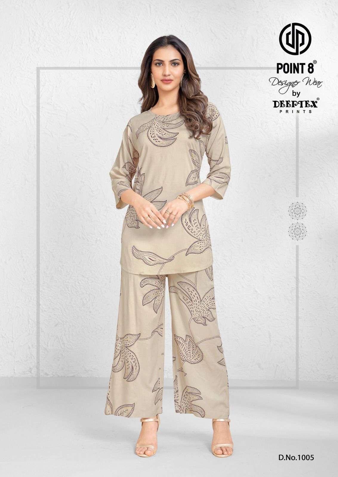 DEEPTEX PRINTS STYLE UP VOL 1 RAYON PRINTED FANCY LADIES CO-ORD SET