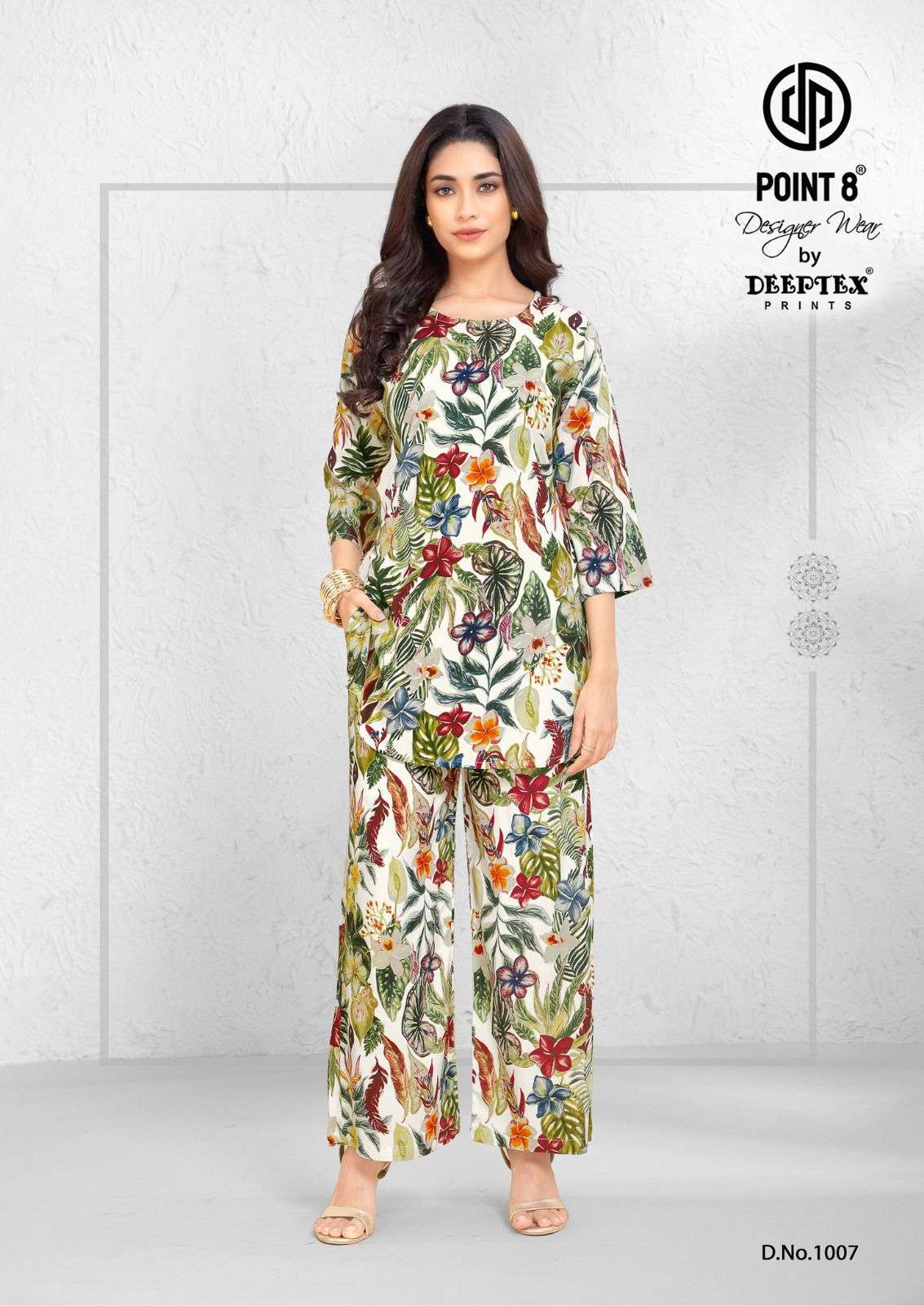DEEPTEX PRINTS STYLE UP VOL 1 RAYON PRINTED FANCY LADIES CO-ORD SET