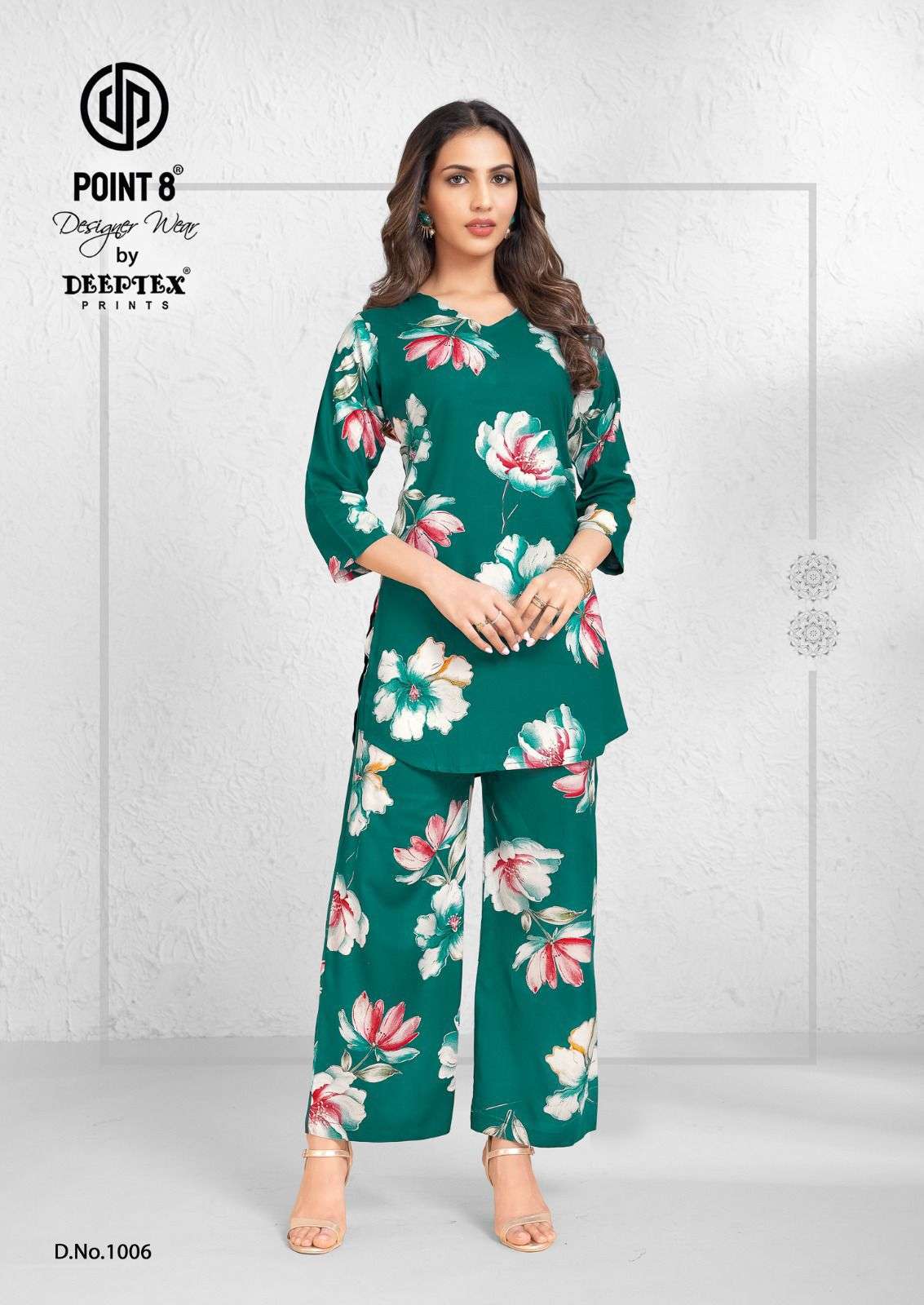 DEEPTEX PRINTS STYLE UP VOL 1 RAYON PRINTED FANCY LADIES CO-ORD SET