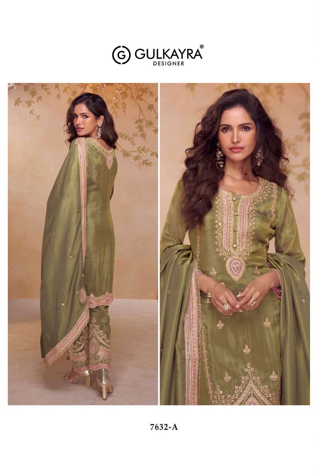 GULKAYRA DESIGNER NIRALI SIMER SILK JACQUARD DESIGNER FESTIVE WEAR LADIES SUIT