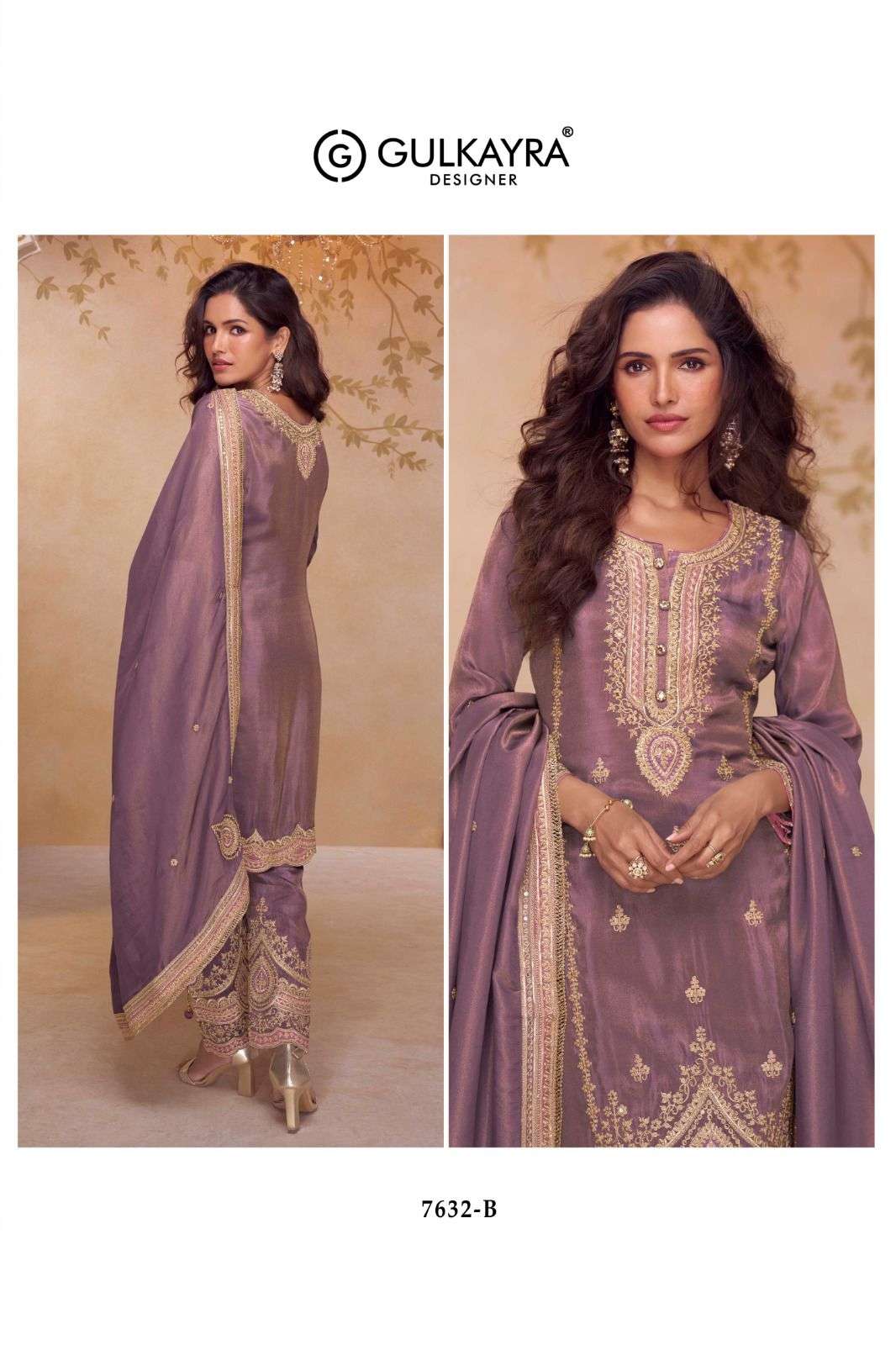 GULKAYRA DESIGNER NIRALI SIMER SILK JACQUARD DESIGNER FESTIVE WEAR LADIES SUIT