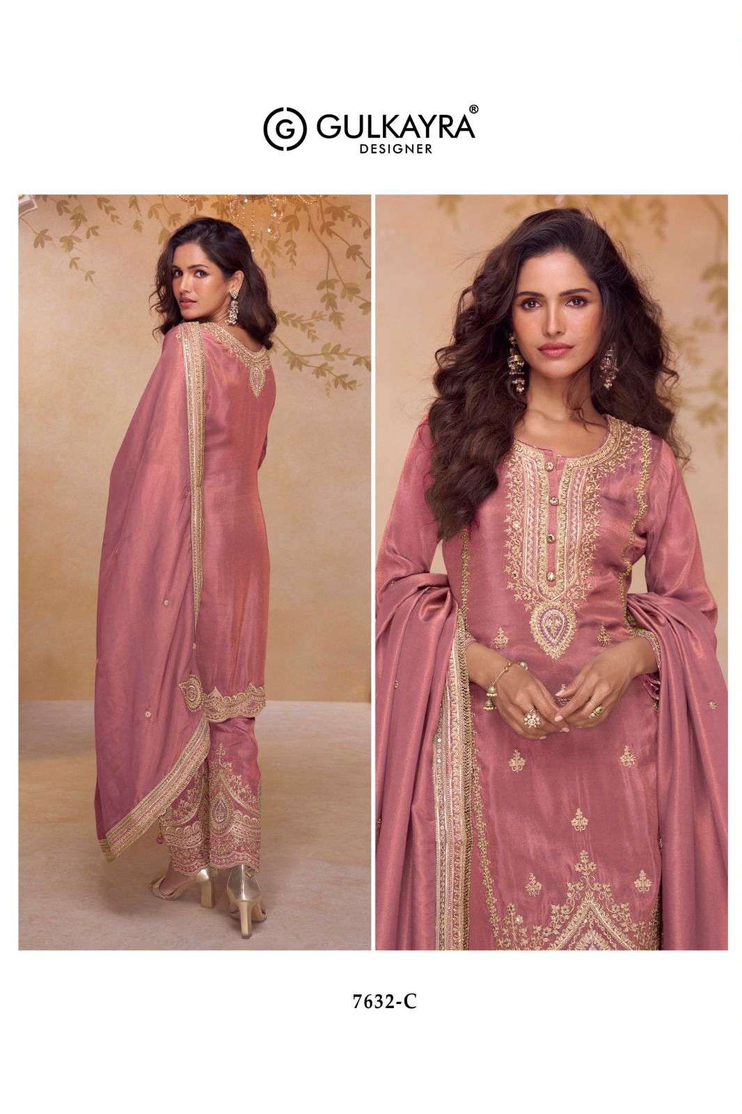 GULKAYRA DESIGNER NIRALI SIMER SILK JACQUARD DESIGNER FESTIVE WEAR LADIES SUIT