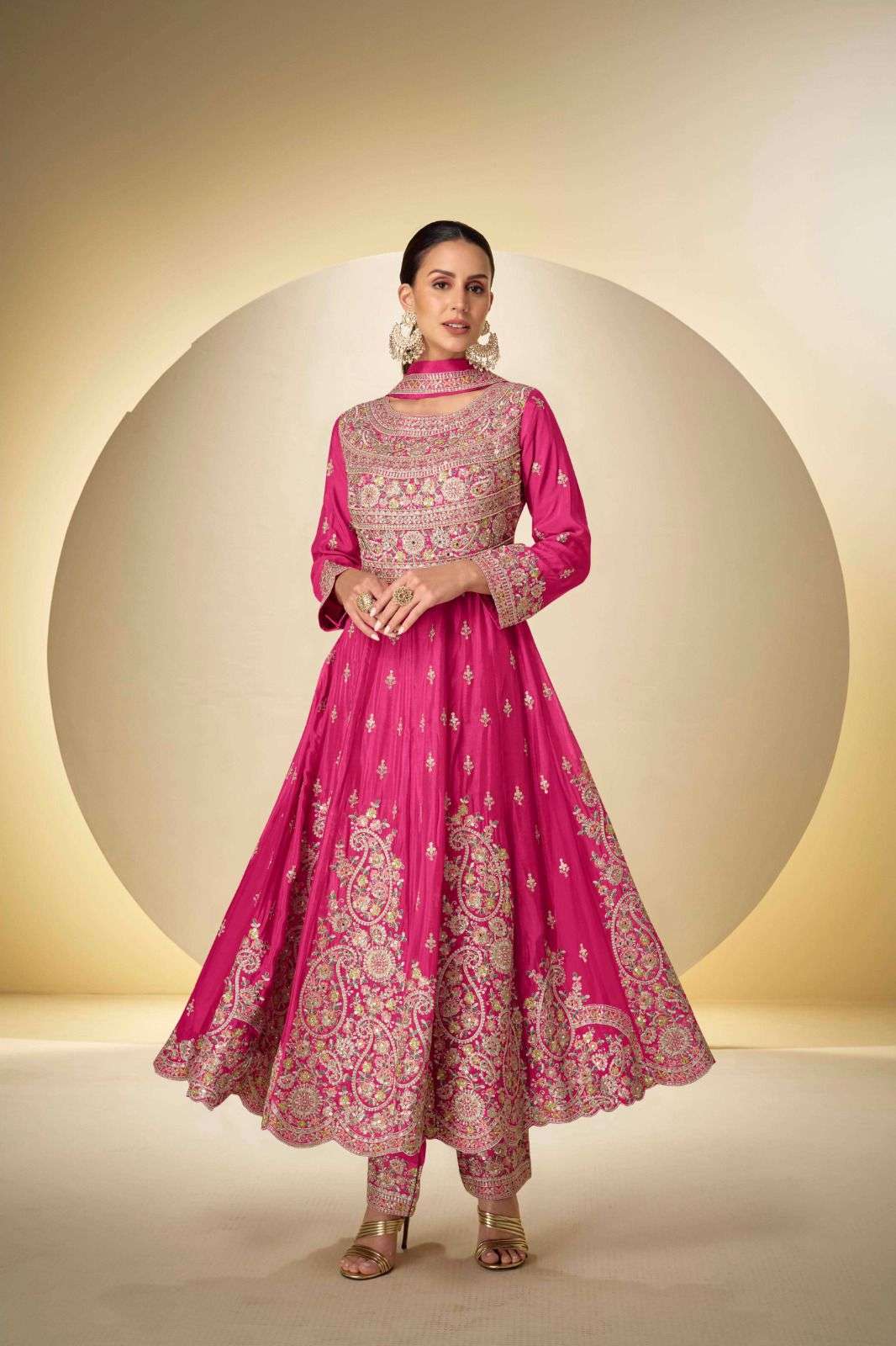 GULKAYRA DESIGNER RASBARI HEAVY EMBROIDERED DESIGNER PARTY WEAR SUIT