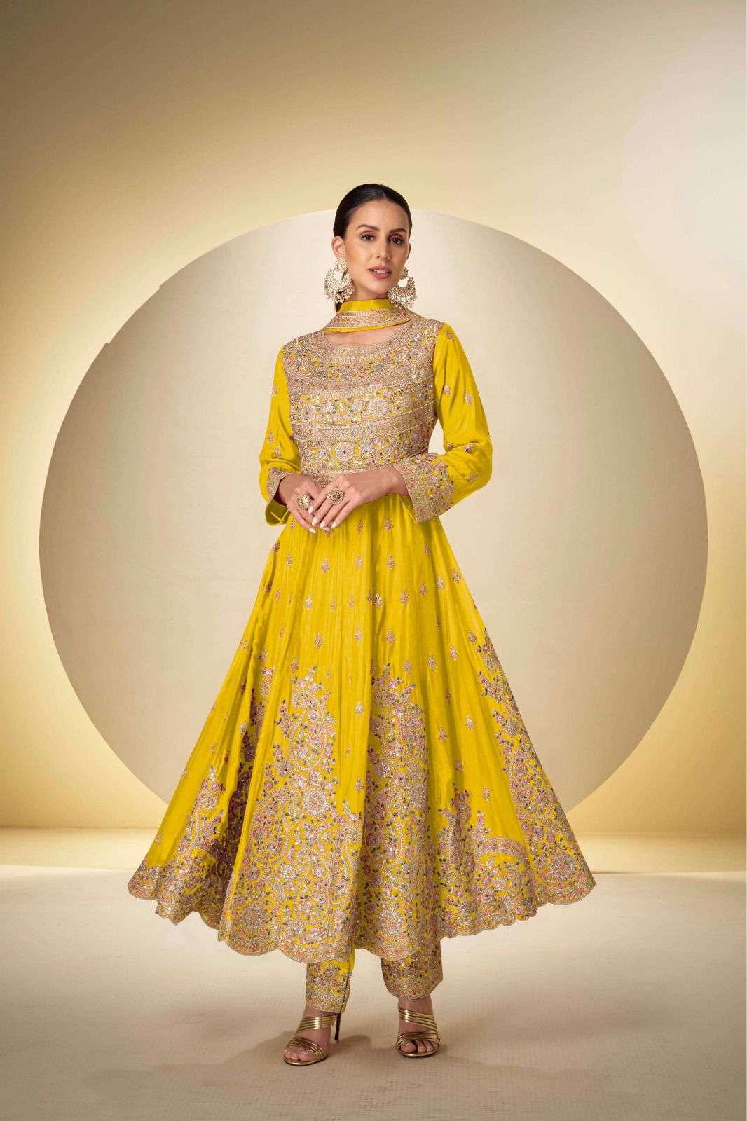 GULKAYRA DESIGNER RASBARI HEAVY EMBROIDERED DESIGNER PARTY WEAR SUIT