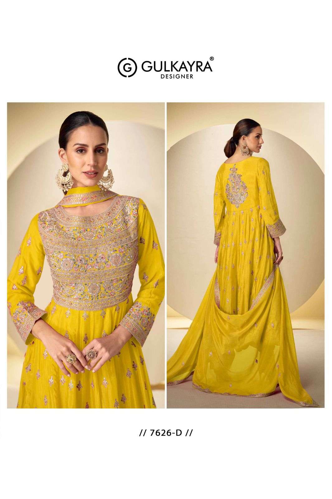 GULKAYRA DESIGNER RASBARI HEAVY EMBROIDERED DESIGNER PARTY WEAR SUIT
