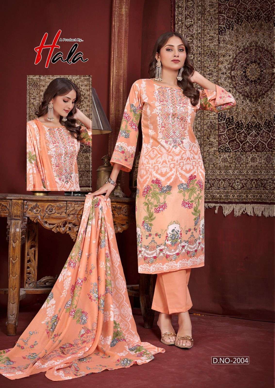 HALA AAYAT VOL 2 COTTON DIGITAL STYLE PRINT DRESS 