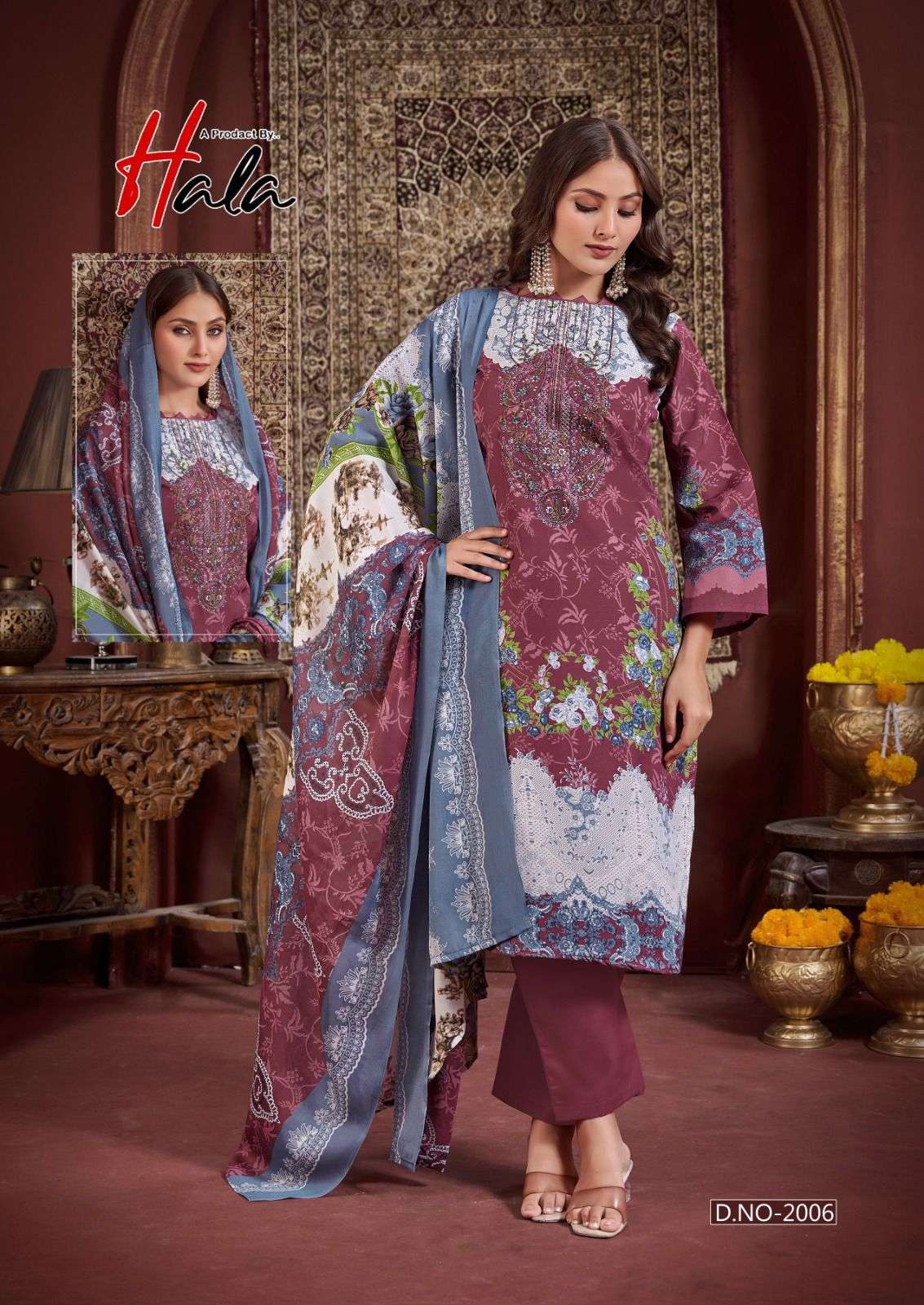 HALA AAYAT VOL 2 COTTON DIGITAL STYLE PRINT DRESS 