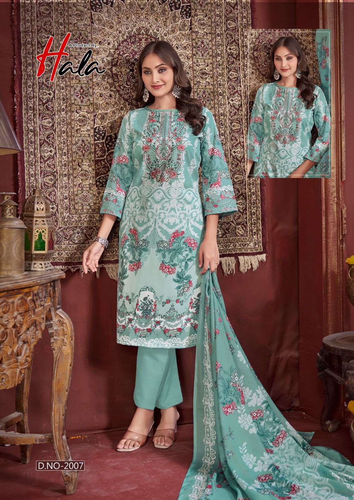 HALA AAYAT VOL 2 COTTON DIGITAL STYLE PRINT DRESS 