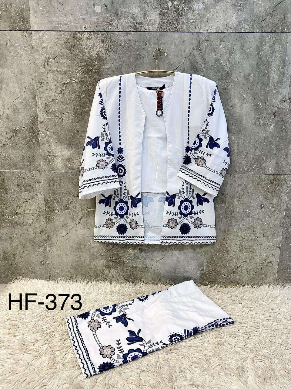 HOOR TEX DESIGN NO - 356-373 RAYON SATIN PRINTED READYMADE CO-ORD SET