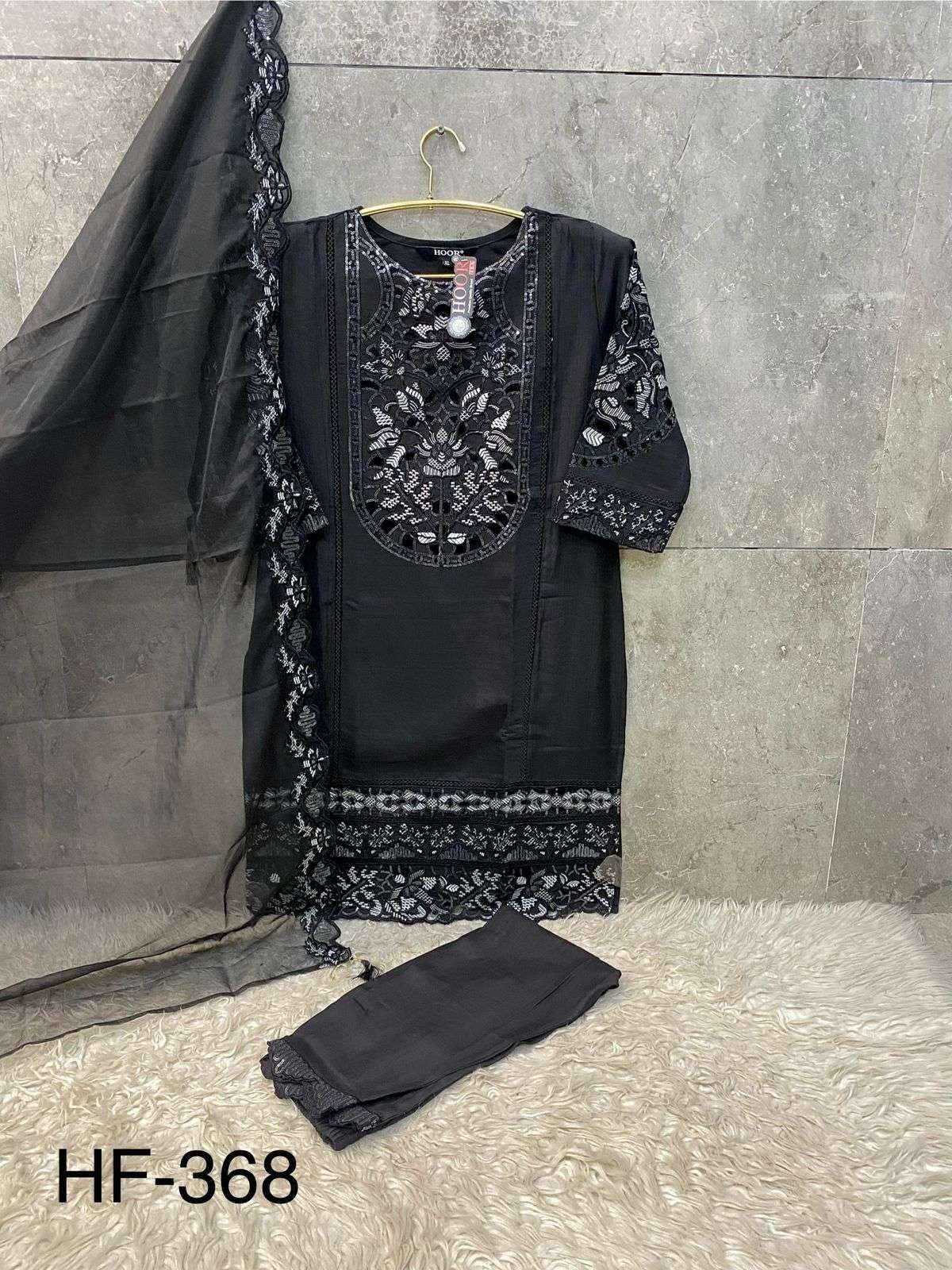 HOOR TEX DESIGN NO - 368 A-D CRISTAL VISCOSE READYMADE PAKISTANI SUIT