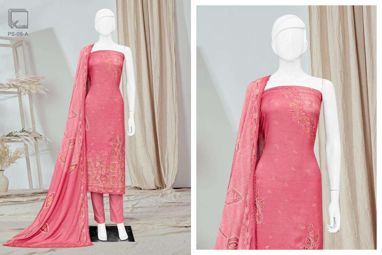 K CUBE GUDIYA PASHMINA DIGITAL PRINT WITH DESIGNER WORK SUIT