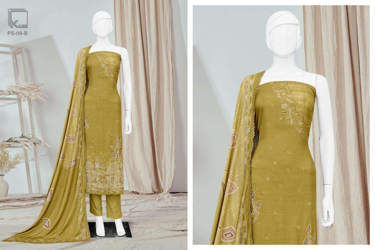 K CUBE GUDIYA PASHMINA DIGITAL PRINT WITH DESIGNER WORK SUIT