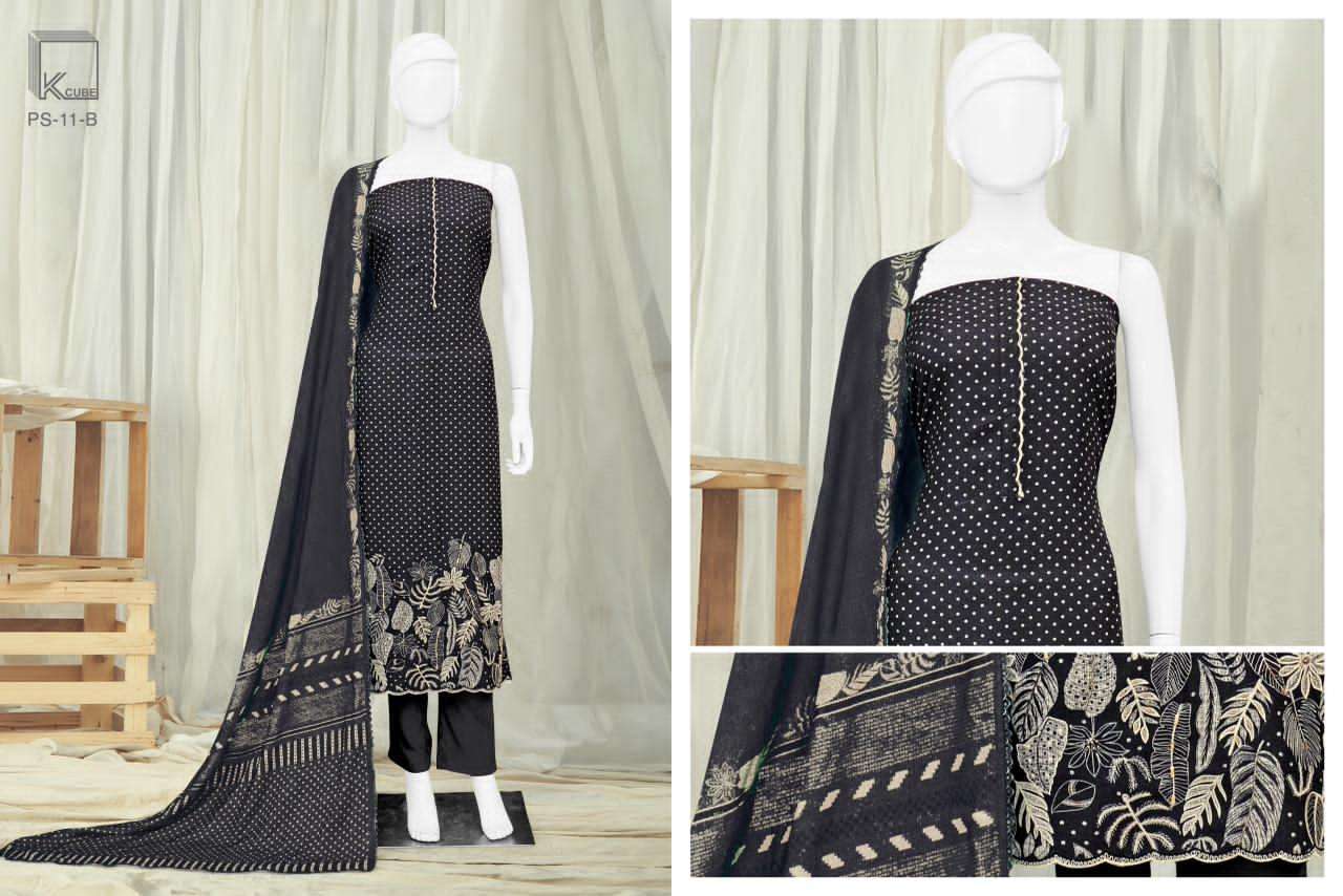 K CUBE PARADISE PASHMINA DIGITAL PRINT WITH FANCY EMBROIDERY SUIT 