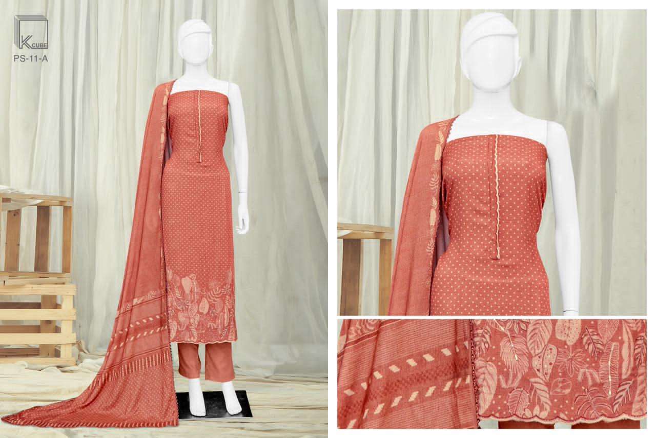 K CUBE PARADISE PASHMINA DIGITAL PRINT WITH FANCY EMBROIDERY SUIT 