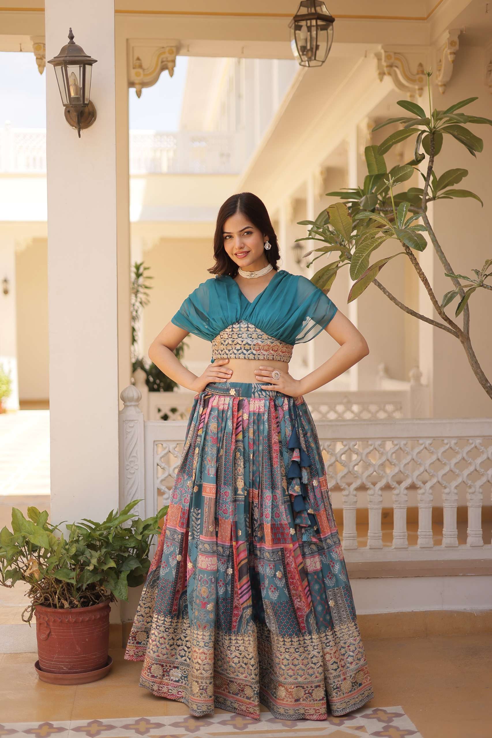 KA 5032 SILK PREETY LOOK DESIGNER LEHENGA CHOLI COLLECTIONS 