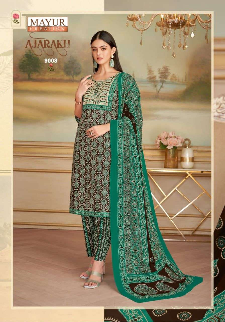 MAYUR CREATION AJARAKH VOL 9 READY MADE COLLECTION