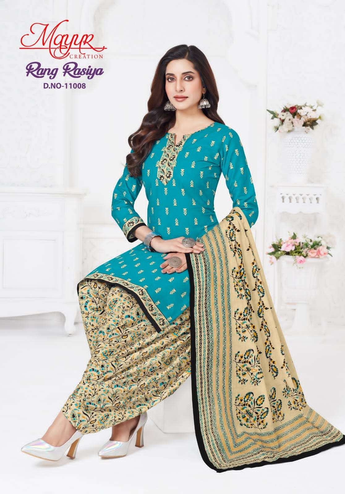 MAYUR CREATION RANG RASIYA VOL 11 COTTON PRINTED PATIYALA DRESS 