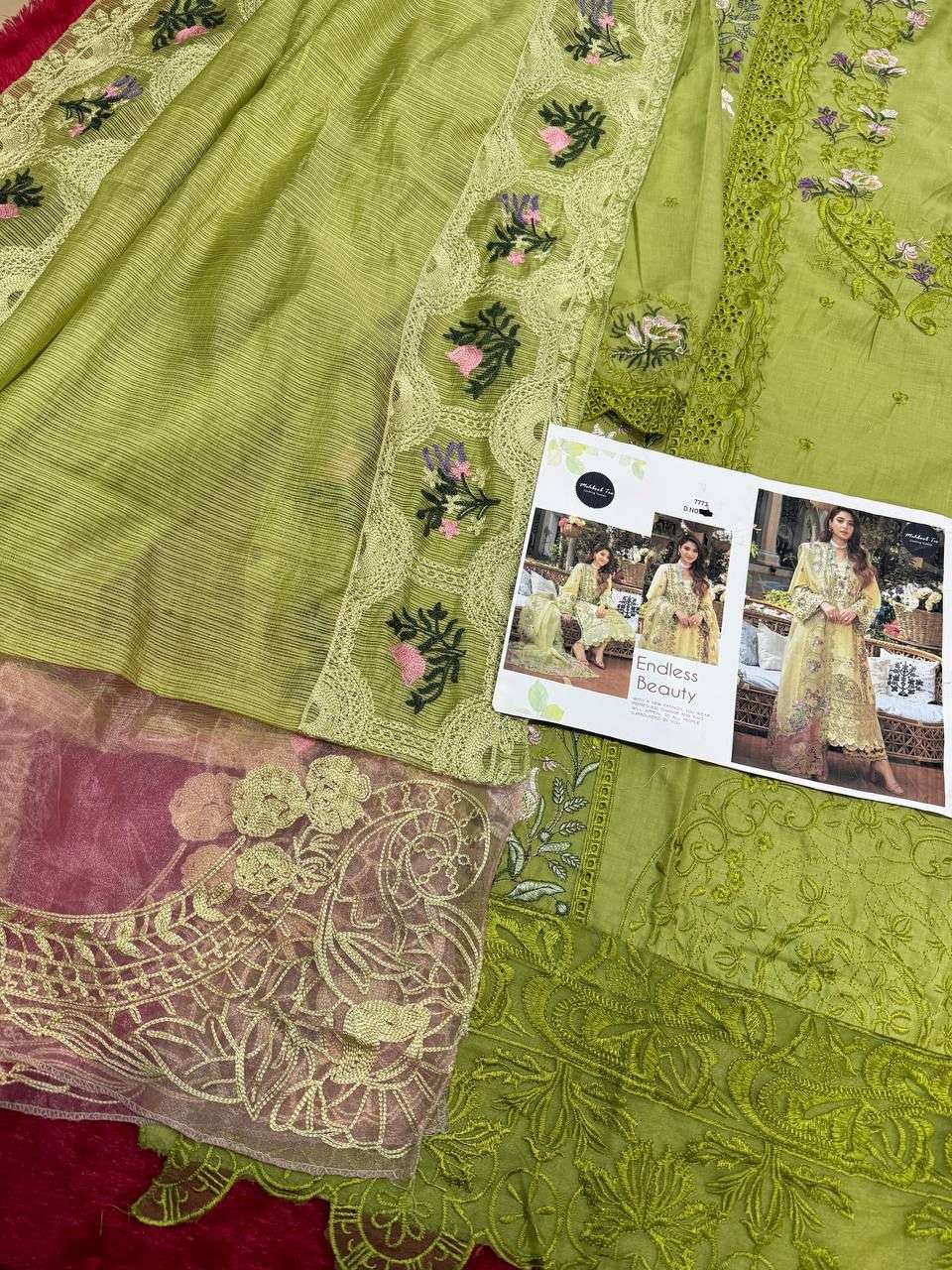MEHBOOB TEX DESIGN NO - 1759 PURE COTTON HEAVY SELF EMBROIDERED PAKISTANI SUIT