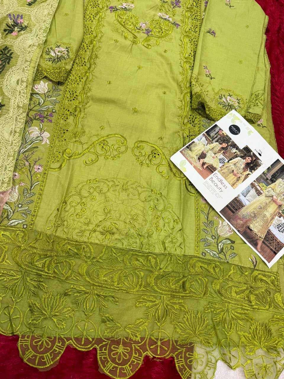 MEHBOOB TEX DESIGN NO - 1759 PURE COTTON HEAVY SELF EMBROIDERED PAKISTANI SUIT