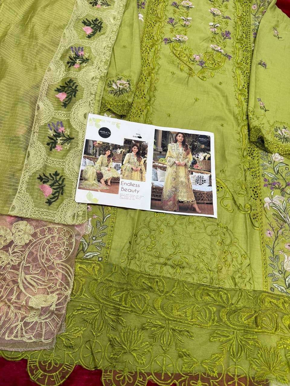 MEHBOOB TEX DESIGN NO - 1759 PURE COTTON HEAVY SELF EMBROIDERED PAKISTANI SUIT