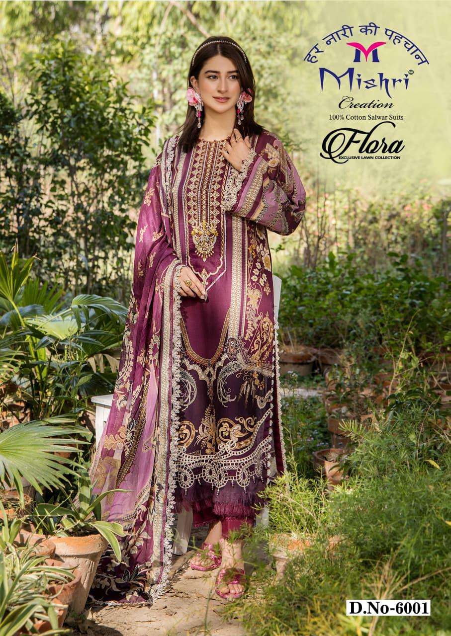 MISHRI CREATION FLORA VOL 6 LAWN COTTON DIGITAL PRINT SALWAR SUIT 