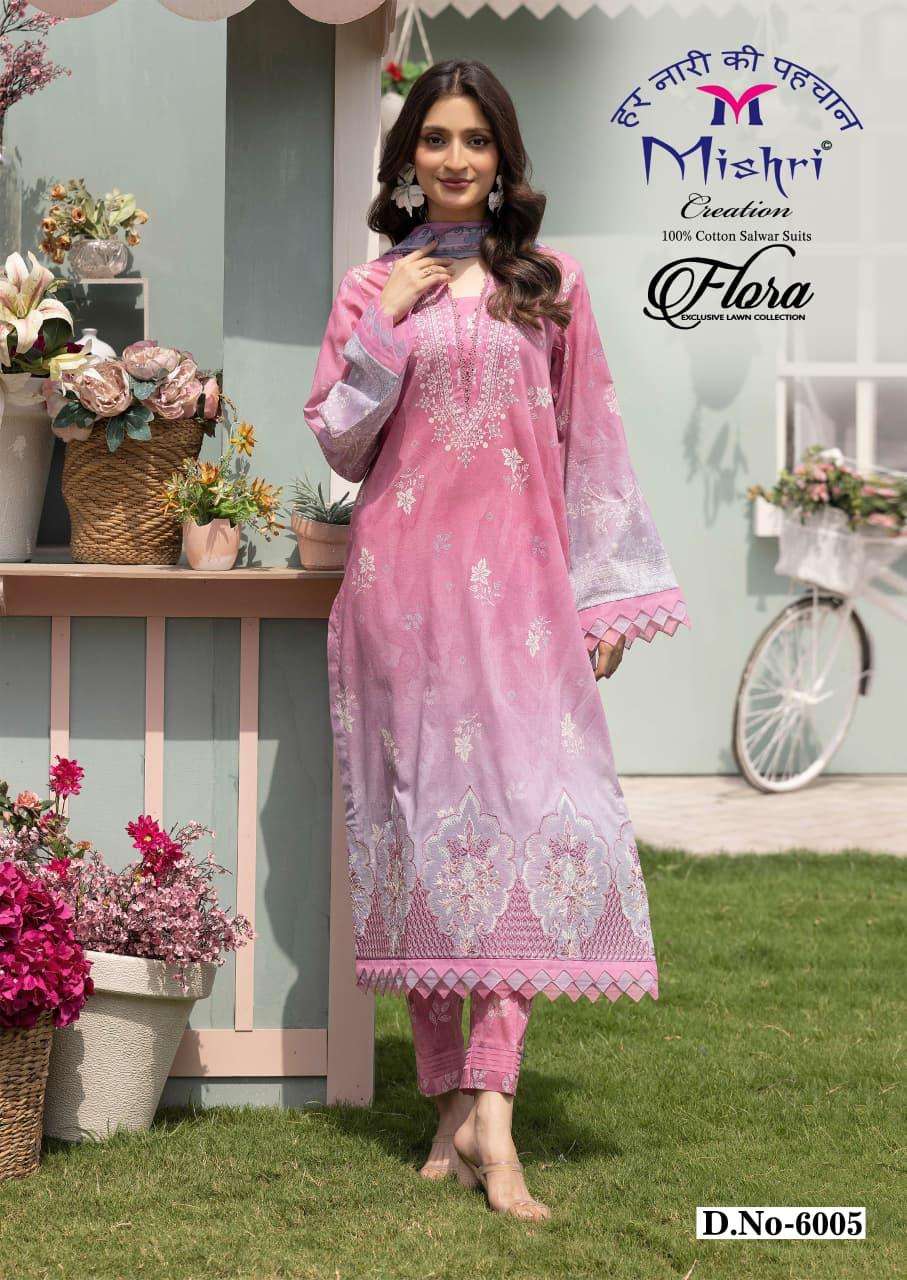 MISHRI CREATION FLORA VOL 6 LAWN COTTON DIGITAL PRINT SALWAR SUIT 