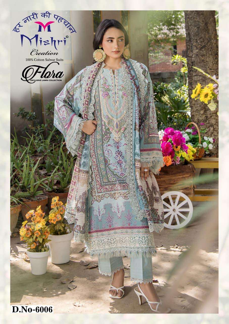 MISHRI CREATION FLORA VOL 6 LAWN COTTON DIGITAL PRINT SALWAR SUIT 