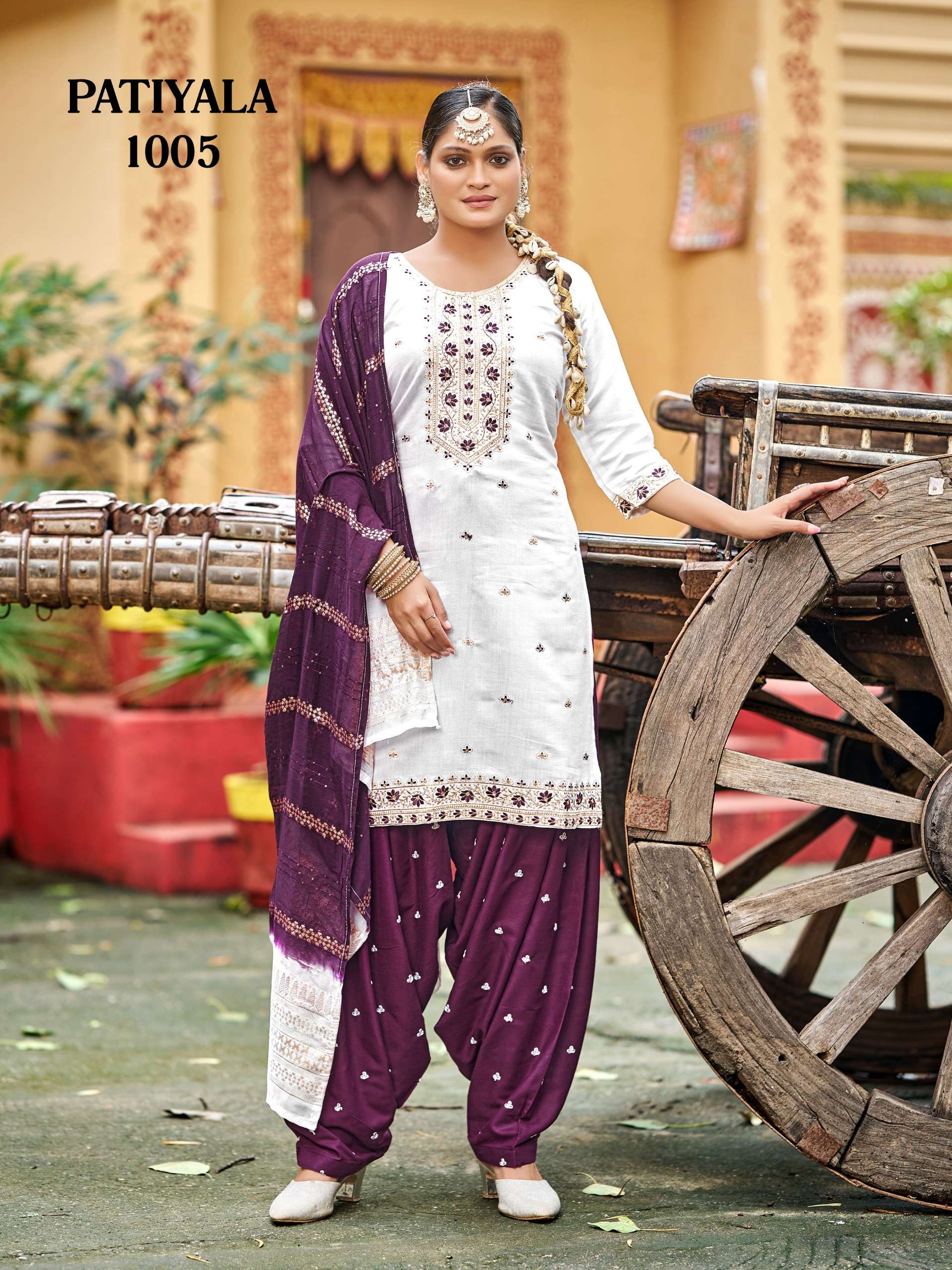 MUKESH PATIYALA SILK WITH SEQUENCE DESIGNER WORKS PUNJABI SUIT