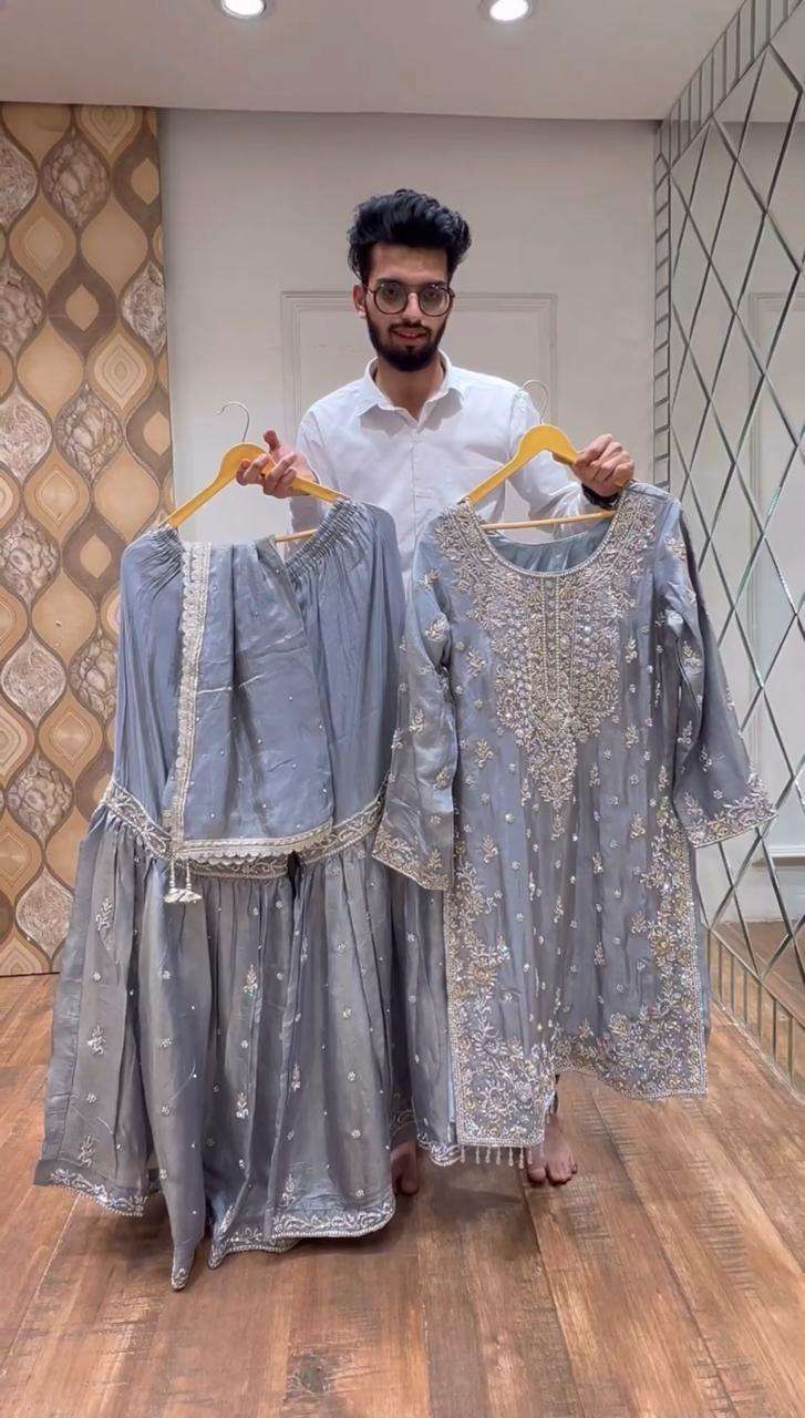 PD 1046 PARTY WEAR DESIGNER LOOK READY MADE SHARARA SUIT