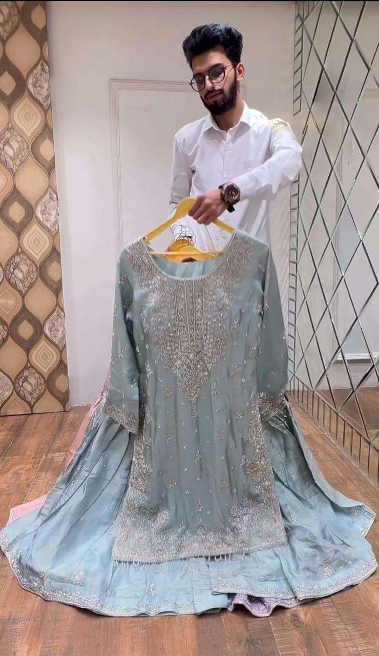 PD 1046 PARTY WEAR DESIGNER LOOK READY MADE SHARARA SUIT