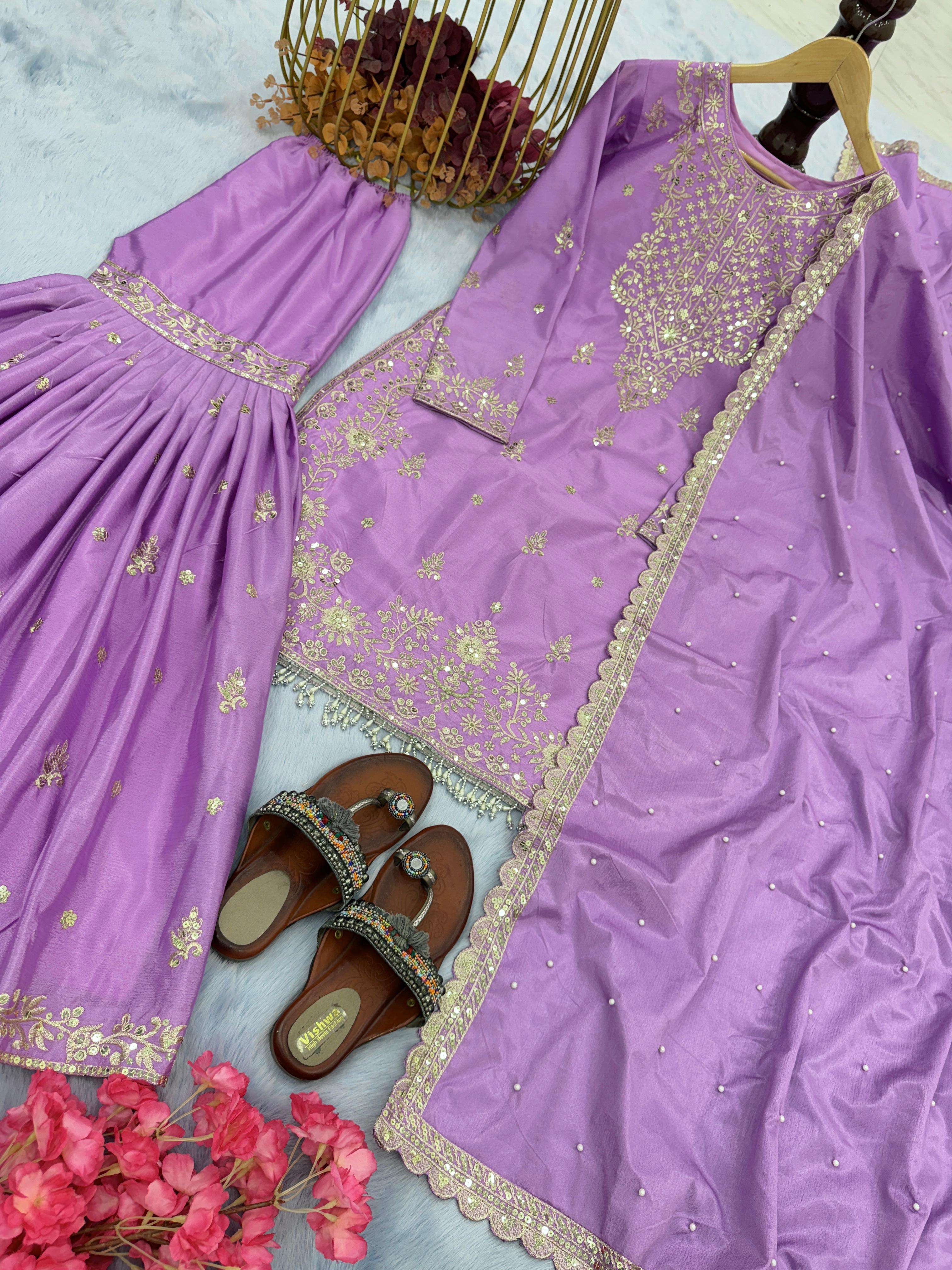 PD 1046 PARTY WEAR DESIGNER LOOK READY MADE SHARARA SUIT