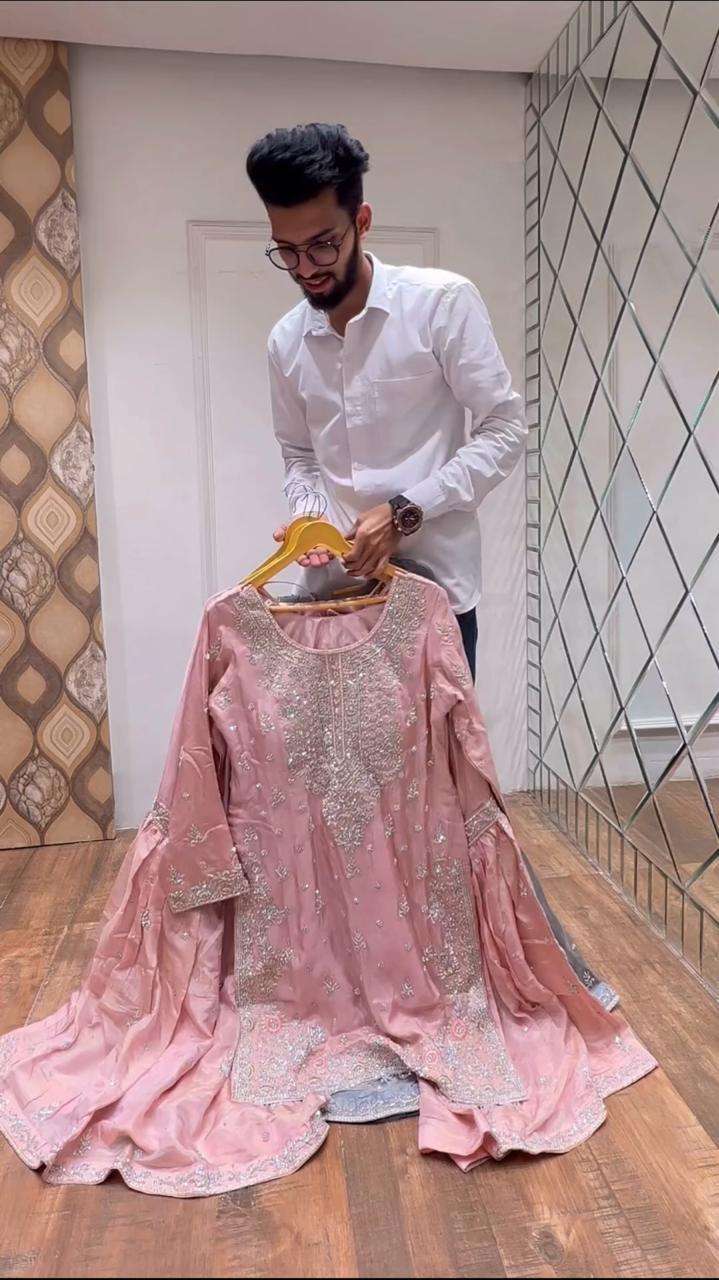 PD 1046 PARTY WEAR DESIGNER LOOK READY MADE SHARARA SUIT