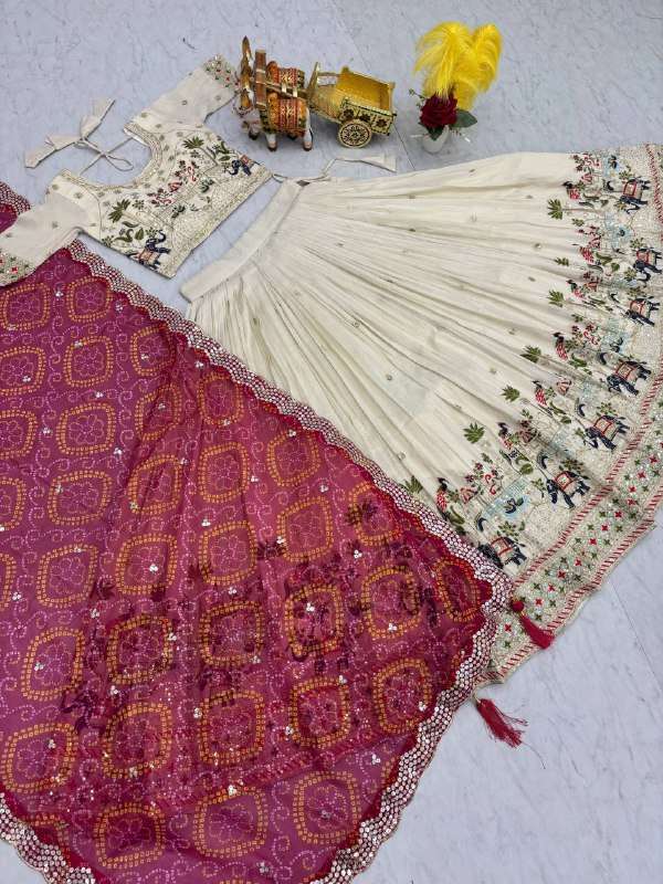 RAM 143 SILK DESIGNER FESTIVE WEAR LEHENGA CHOLI 