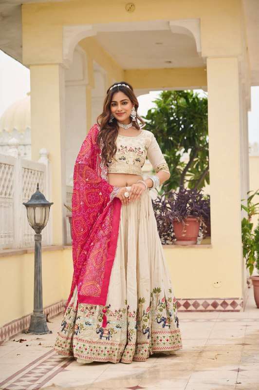RAM 143 SILK DESIGNER FESTIVE WEAR LEHENGA CHOLI 
