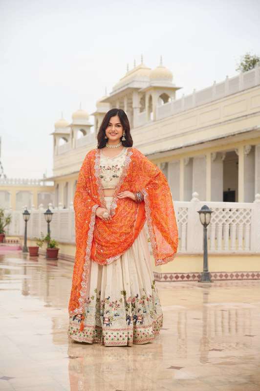 RAM 143 SILK DESIGNER FESTIVE WEAR LEHENGA CHOLI 