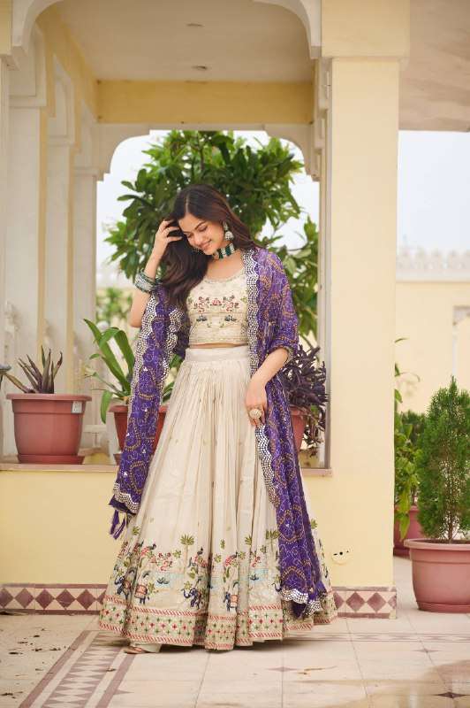RAM 143 SILK DESIGNER FESTIVE WEAR LEHENGA CHOLI 