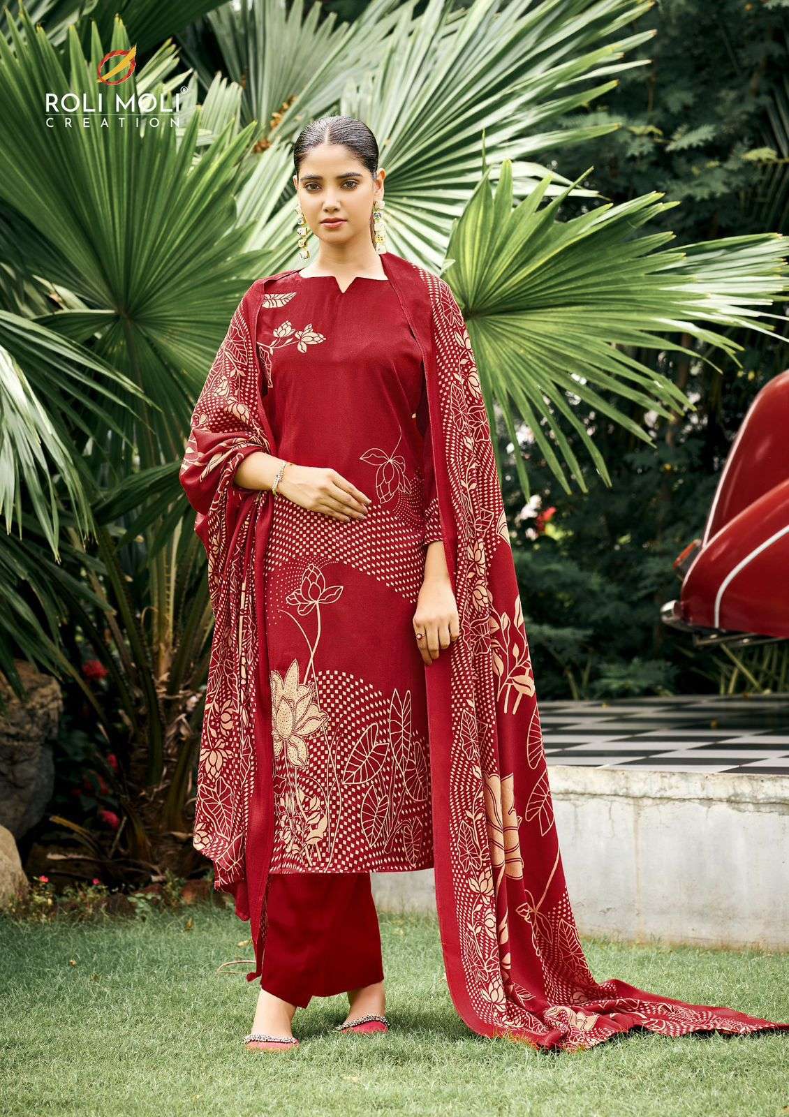 ROLI MOLI CREATION ARIA PASHMINA FANCY WORK WINTER WEAR SUIT