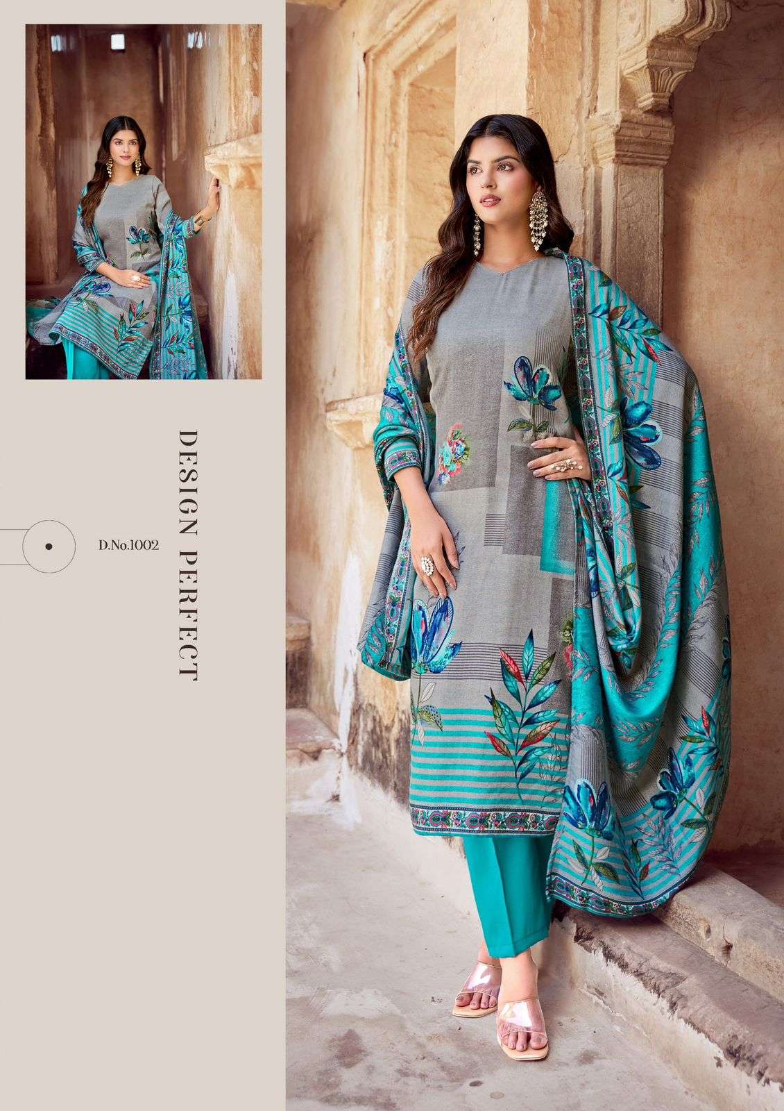 ROLI MOLI CREATION KABIRA PRINTED WINTER WEAR DRESS