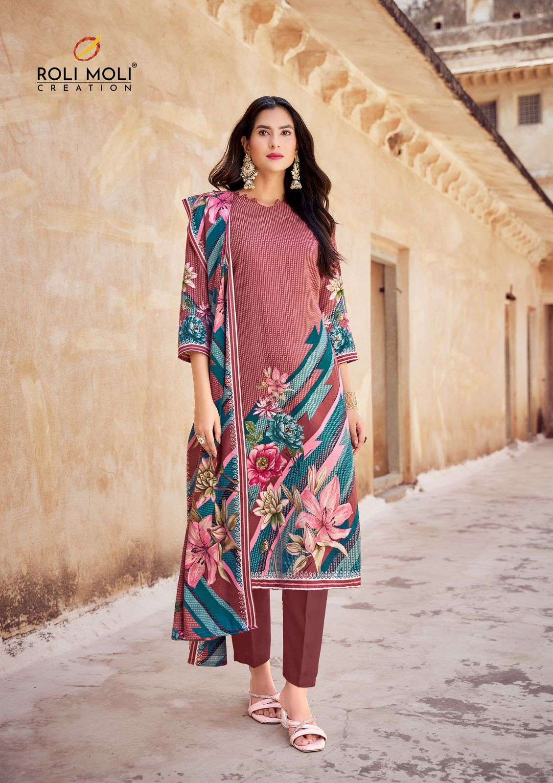 ROLI MOLI CREATION KABIRA PRINTED WINTER WEAR DRESS