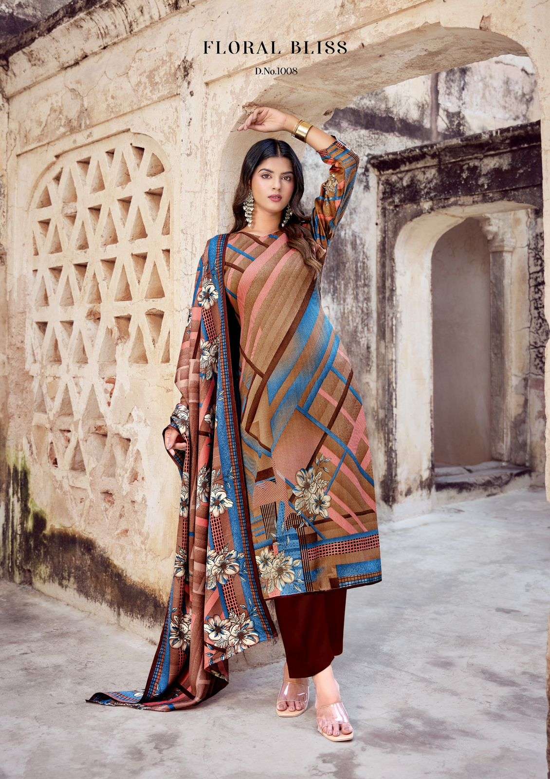 ROLI MOLI CREATION KABIRA PRINTED WINTER WEAR DRESS