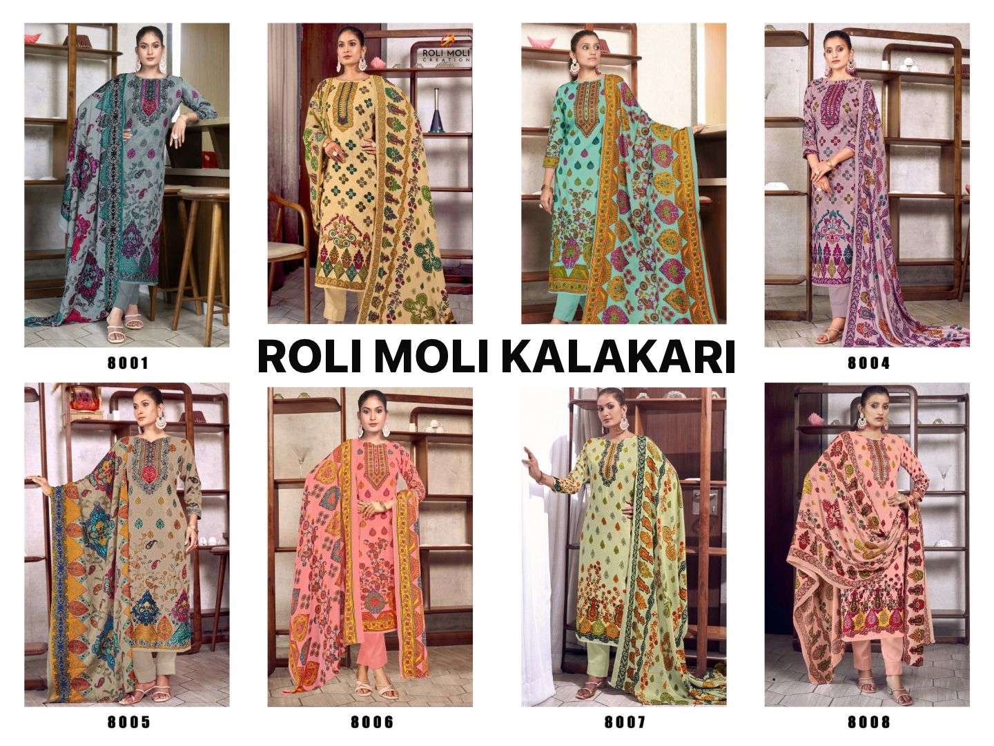 ROLI MOLI CREATION KALAKARI PASHMINA FANCY WORK SUIT