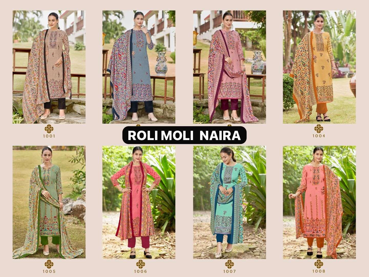 ROLI MOLI CREATION NAIRA PASHMINA FANCY WORK WINTER WEAR SUIT