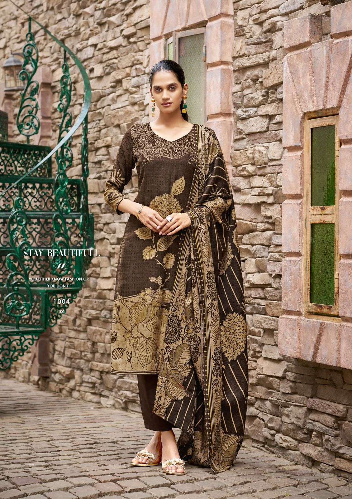 ROLI MOLI CREATION SAFINA PASHMINA FANCY WORK WINTER WEAR SUIT