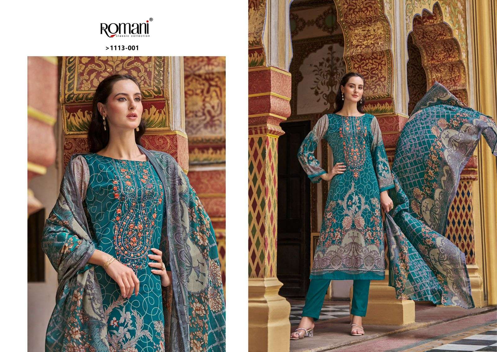ROMANI AARZU VOL 22 COTTON DIGITAL PRINT WITH WORK SUIT