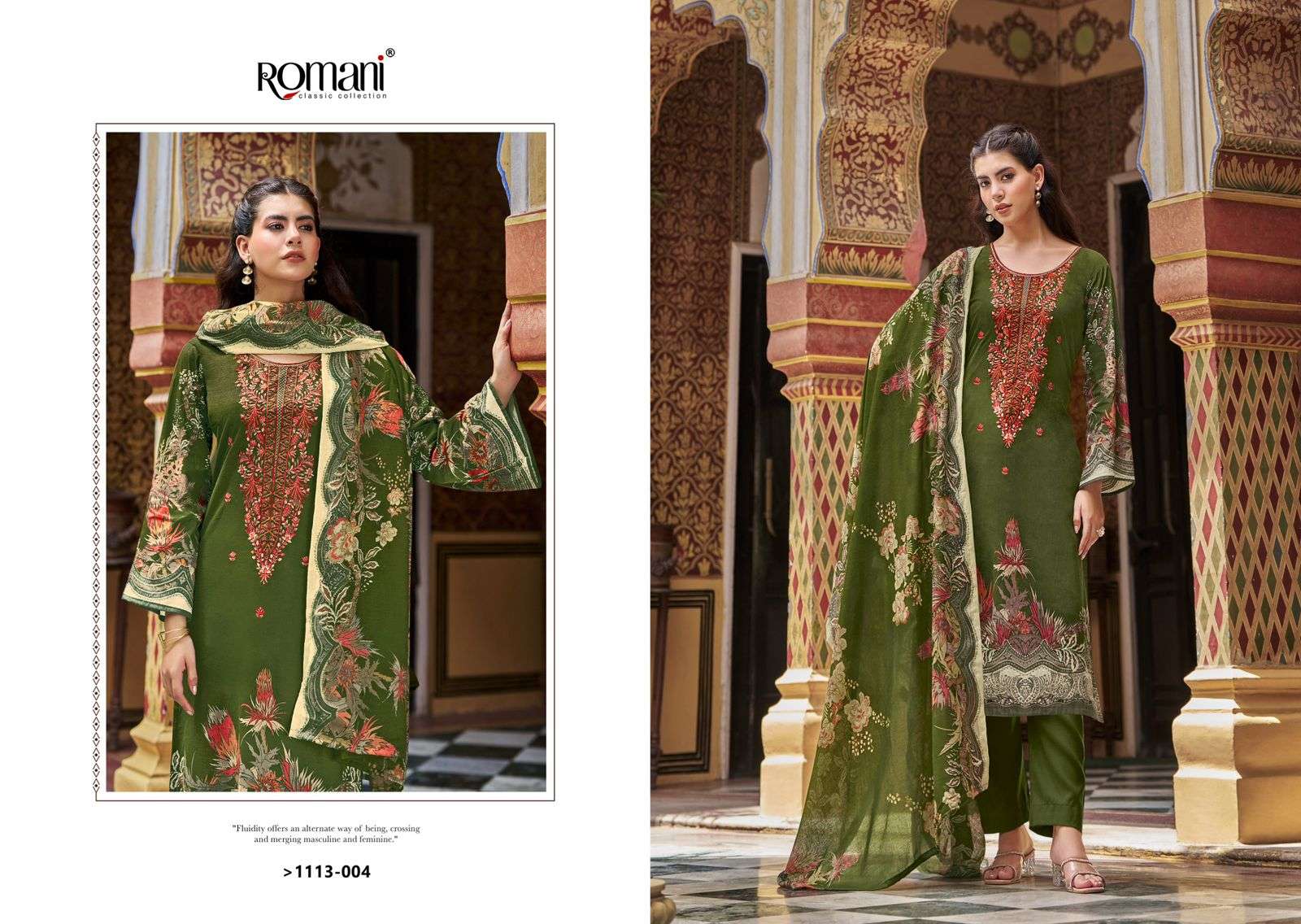 ROMANI AARZU VOL 22 COTTON DIGITAL PRINT WITH WORK SUIT