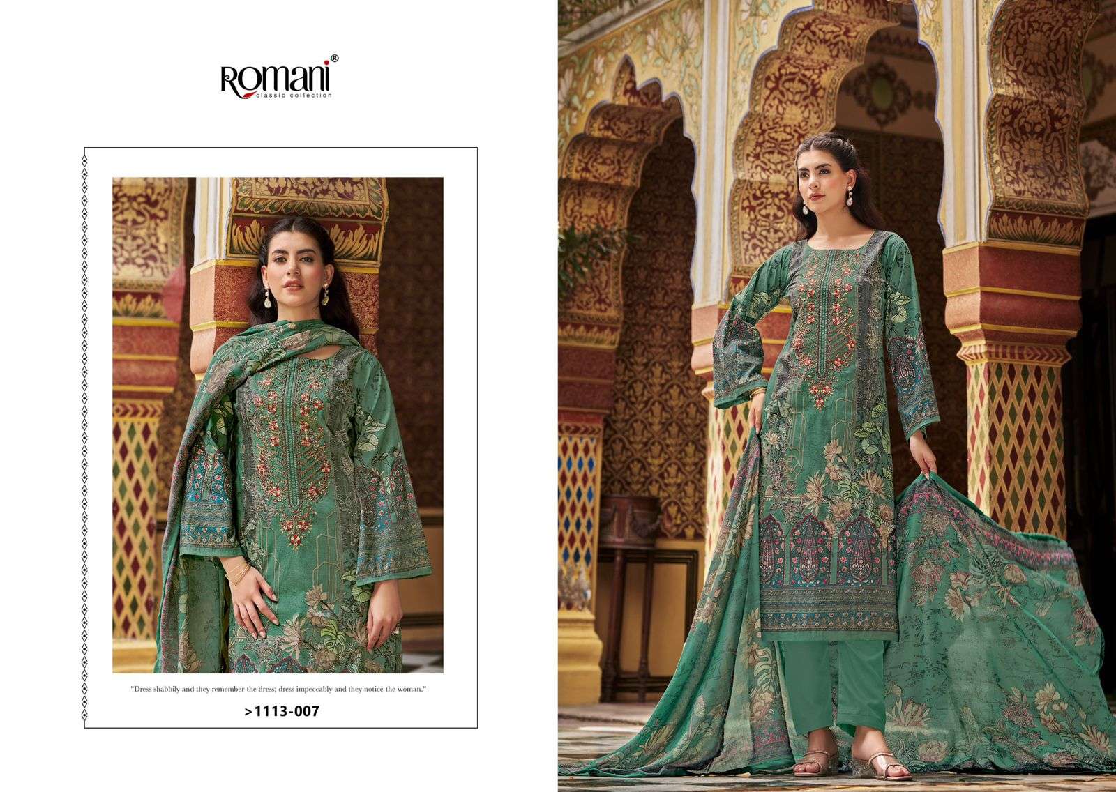 ROMANI AARZU VOL 22 COTTON DIGITAL PRINT WITH WORK SUIT