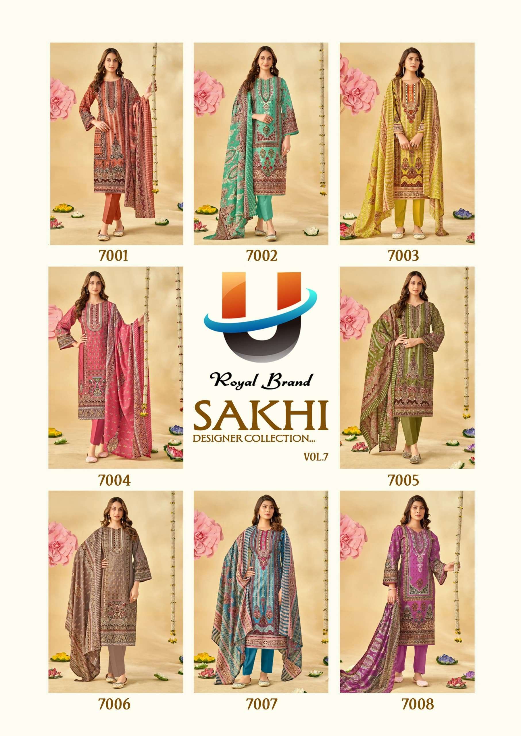 ROYAL BRAND SAKHI VOL 7 COTTON DIGITAL PRINTS SALWAR SUIT