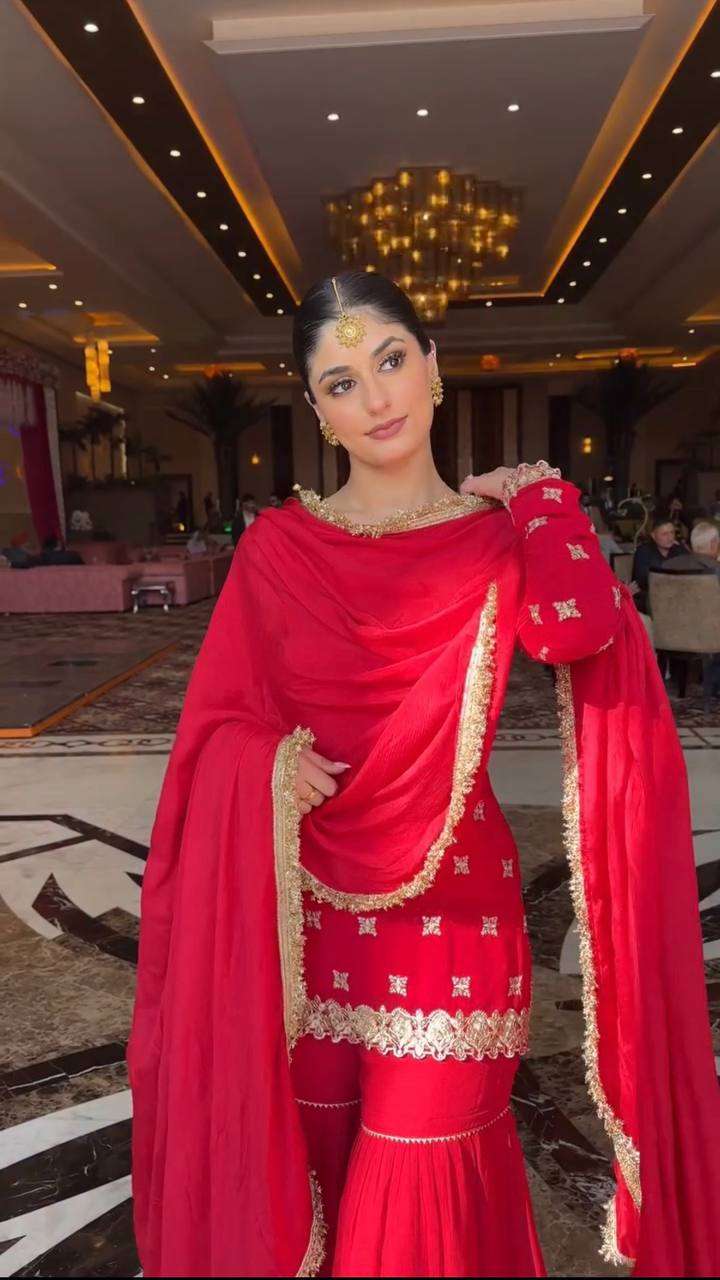 RTC 5933 GEORGETTE HEAVY DESIGNER PARTY WEAR SHARARA SUIT