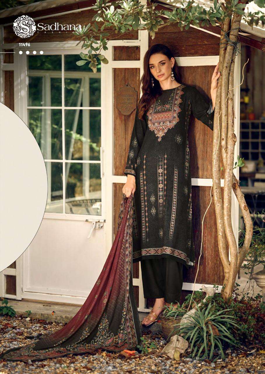 SADHANA FASHION AMARIAH PASHMINA DIGITAL PRINT WITH FANCY WORK SUIT